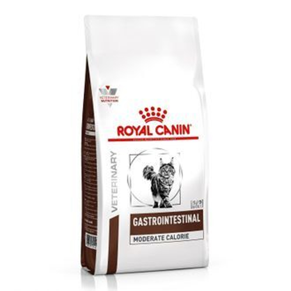 Royal Canin Gastro Intestinal Moderate calorie Сухой корм для кошек для лечения заболеваний ЖКТ при избыточном весе,  400 г