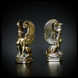 Бусина "Сфинкс" для темляков или браслетов , латунь