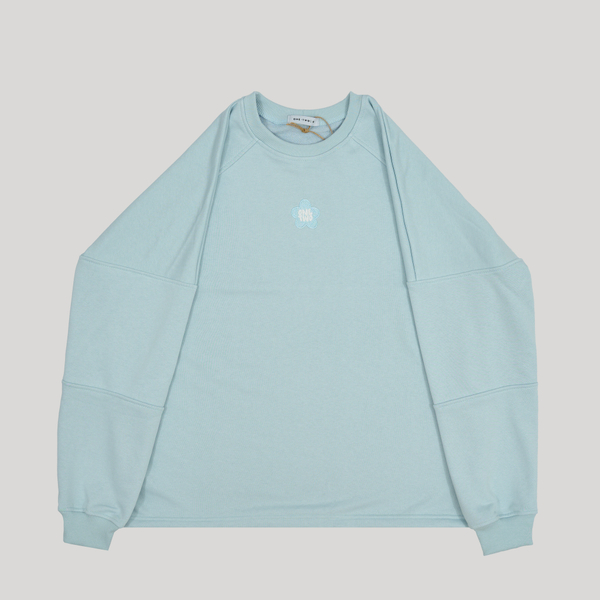 Raglan Sweatshirt LOGO Illusion Blue