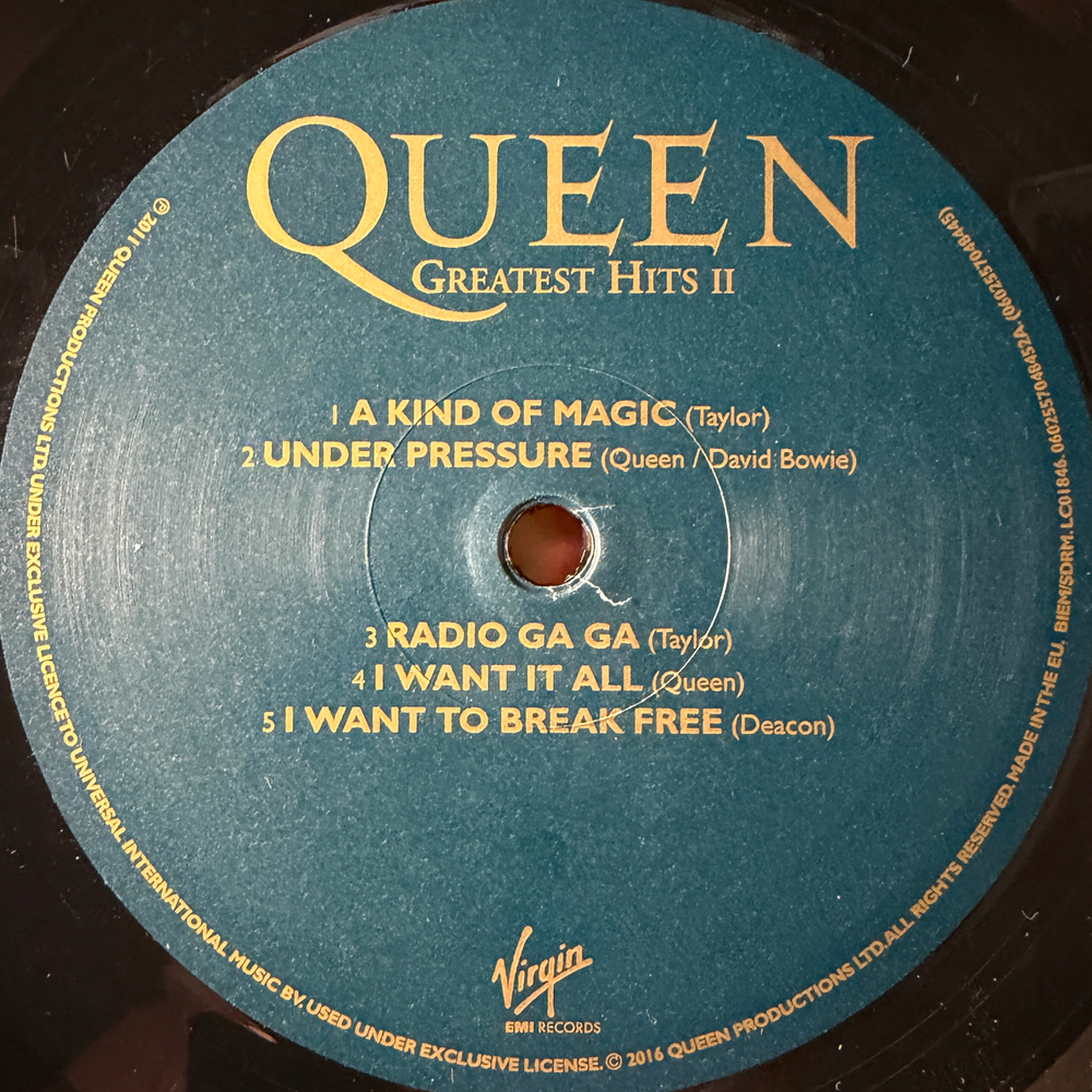 Queen - Greatest Hits II 2LP (Европа 2016г.)
