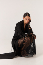 Комплект юбка/митенки из кружева