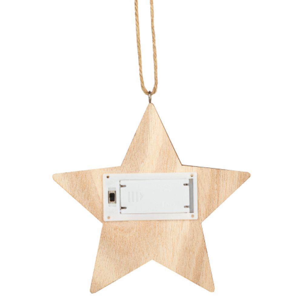 Светильник ЭРА ENGDS-4L новогодний светодиодный Звездочка подвесной 15 см 2*АА