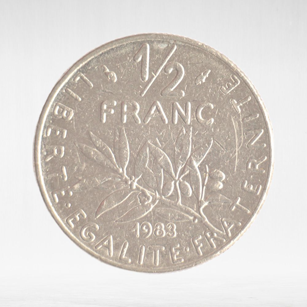 France, ½ Franc 1983 - Signature "O. Roty", VF