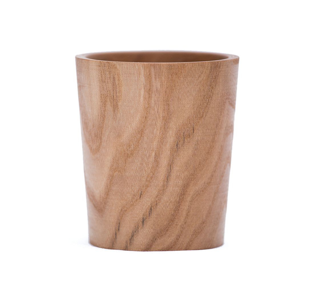 Деревянный стакан из древесины вяза для напитков. C9