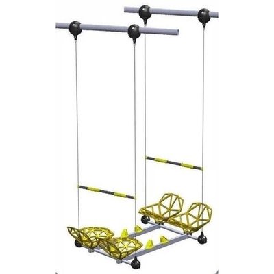 Качели парные сдвоенные непрозрачные высотой 500 см