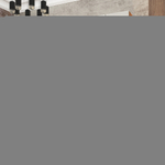 Шкаф Агератум МДФ четырехсекционный с антресолью и стеллажом Лайн флай (0,27) А10029 матовая - Орех Экко 9459  210*50*220