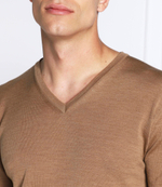 Хлопковый свитер Oscar Jacobson - коричневый(61648023)