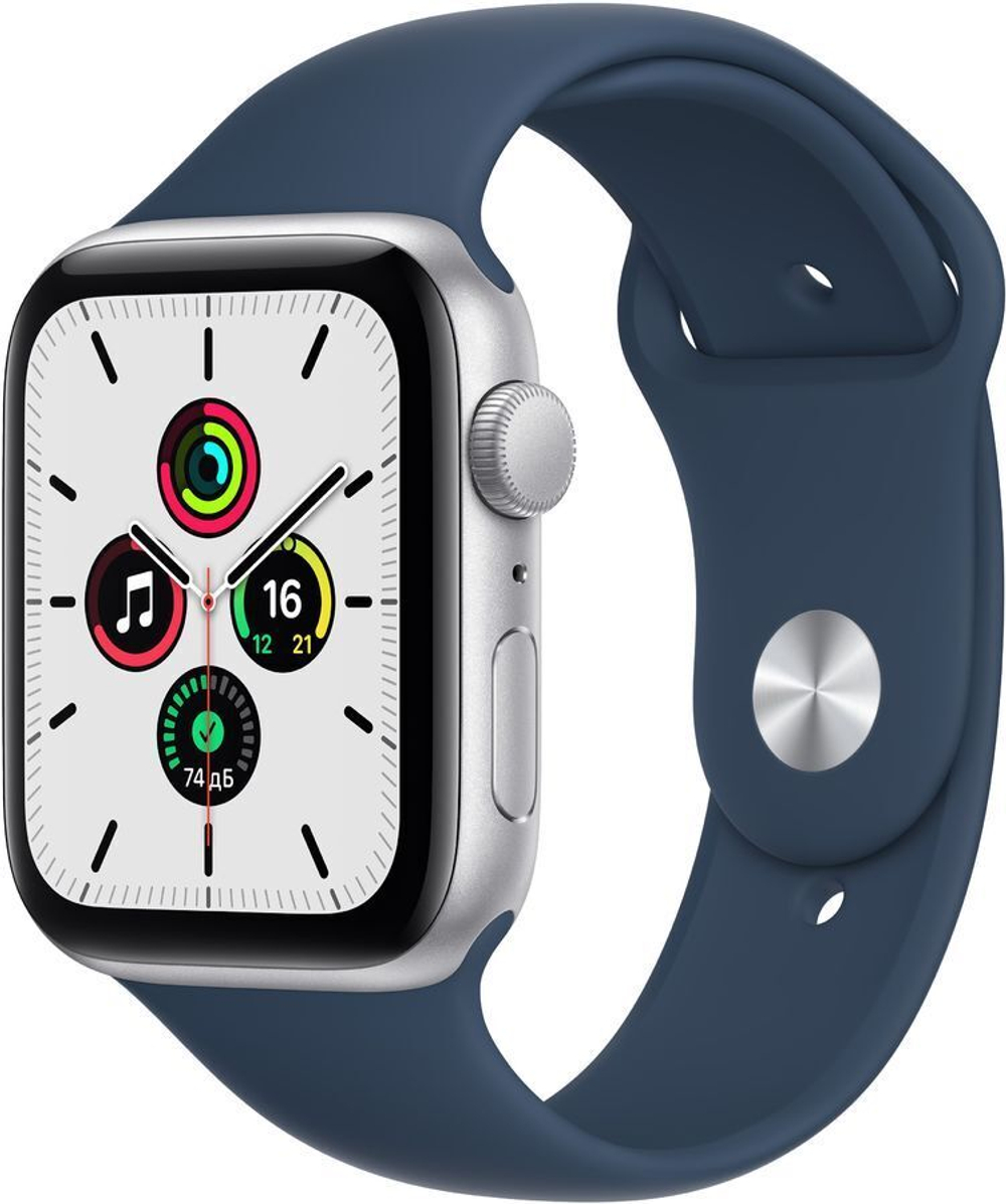 Умные часы Apple Watch SE GPS 44mm Space Gray Aluminium Case with Black Sport Band (MKQ63RU/A)