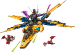 LEGO Ninjago 71833 «Суперштормовой самолёт Раса и Арина» — воздушные бои