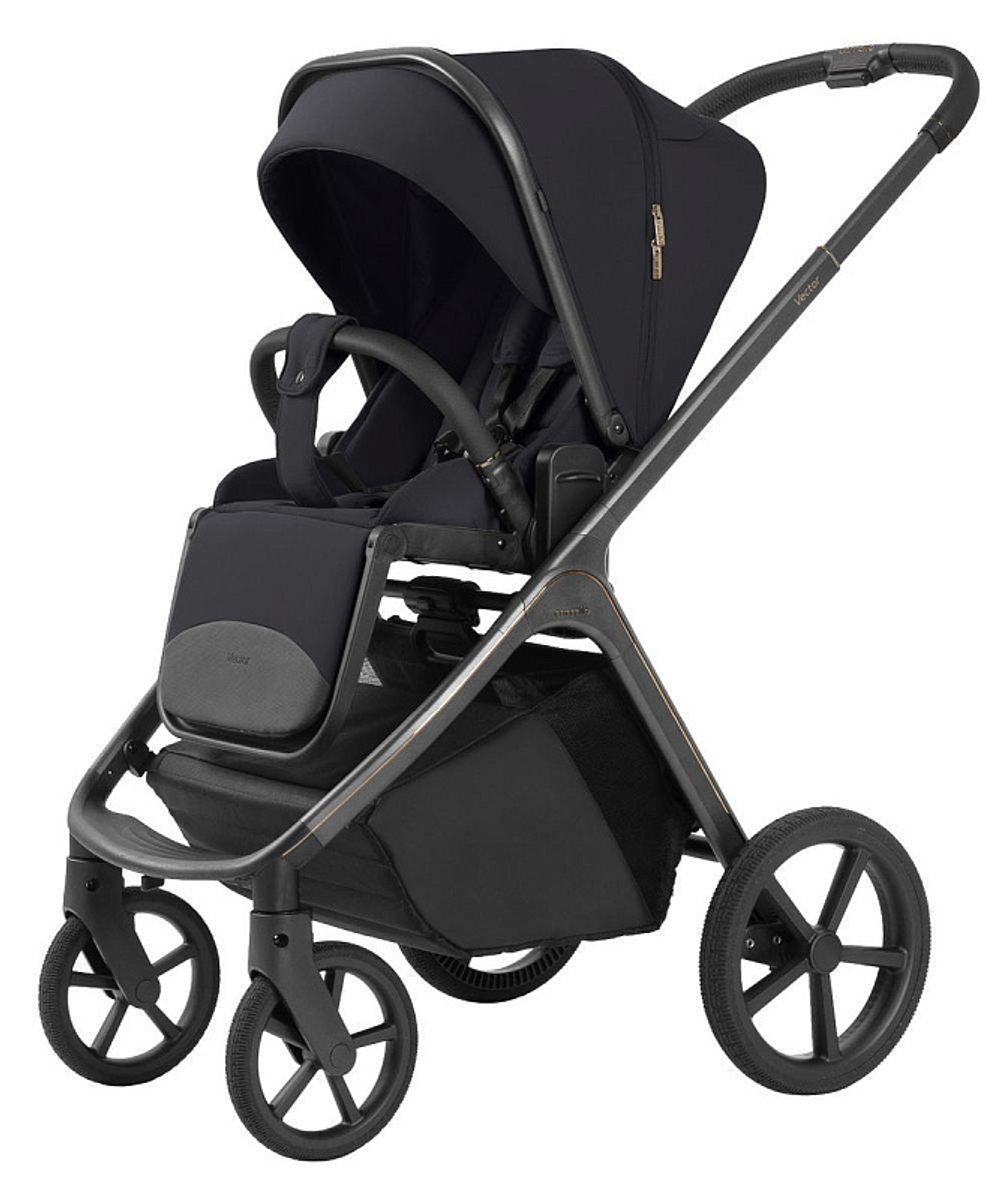 Коляска Carrello Vector 2025 CRL-6551 Nova DK791 Grey Line 3 в 1 Shadow Black