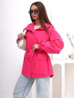 Ветровка удлиненная с капюшоном