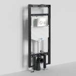 Инсталляция для унитаза WasserKraft Dinkel 58TLT.010.ME.BN01 с кнопкой никель