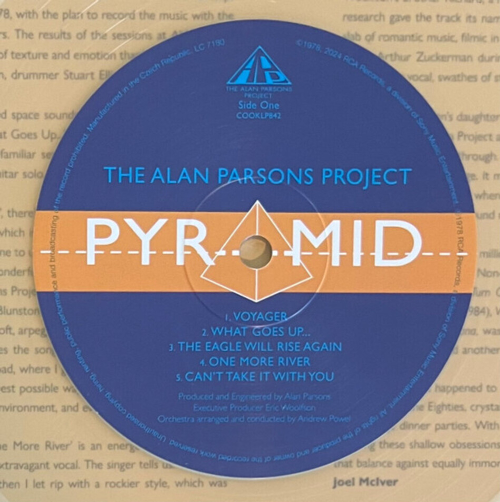 The Alan Parsons Project / Pyramid (Clear Vinyl)(Limited Edition)(LP)