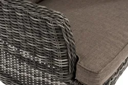 "Алиса" кресло плетеное, цвет графит с подушками