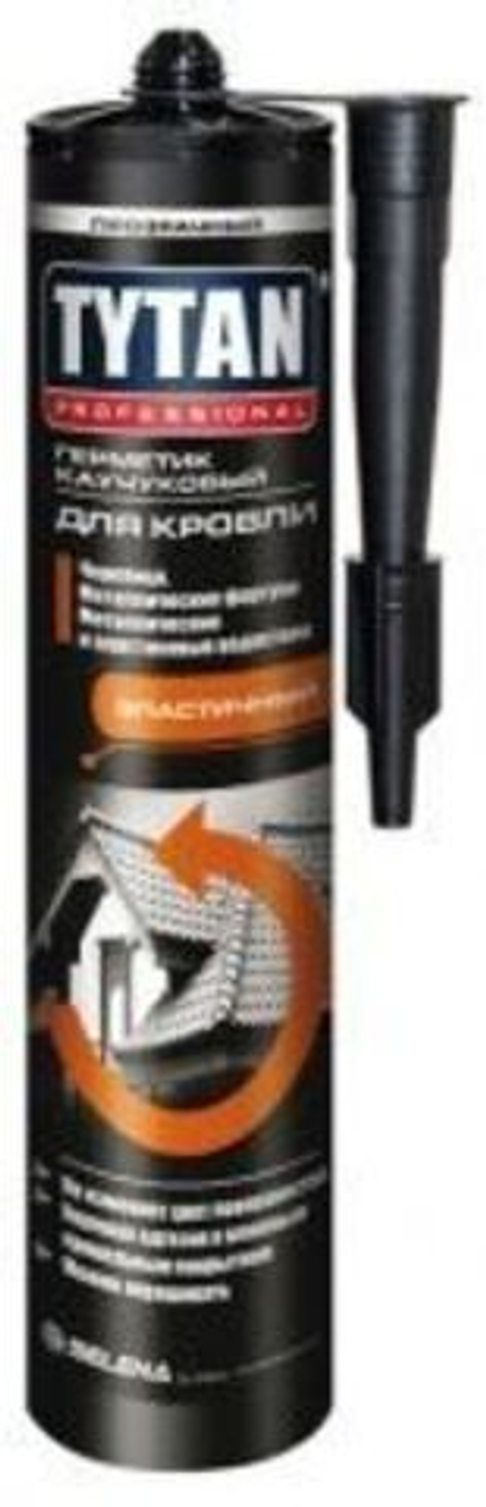 Герметик каучуковый для Кровли TYTAN Professional цвет бесцветный (310мл/408г)