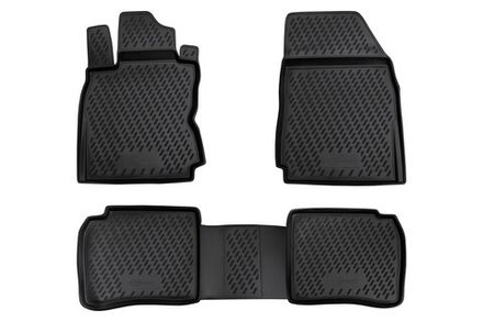 Коврики в салон NISSAN NOTE 2005-&gt;, 4 шт. (ПУ, повышенная износостойкость)