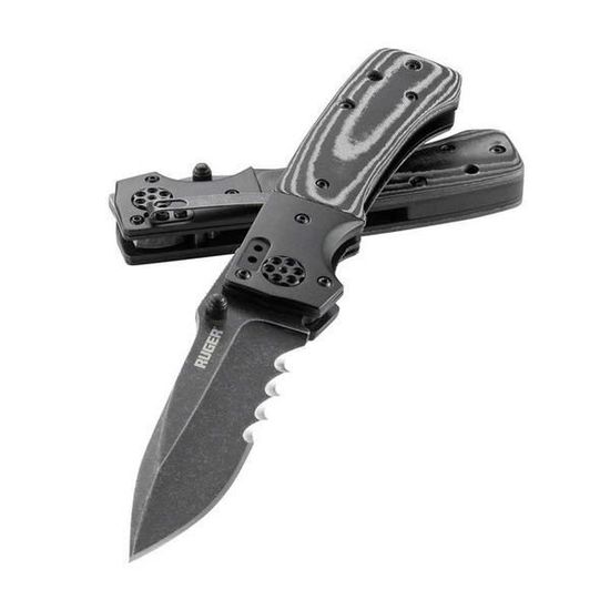 Складной нож CRKT R2002K RUGER ALL-CYLINDERS c клинком из стали 8Cr13MoV, рукоять G10