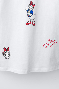 ZARA ФУТБОЛКА С БАНДАНОЙ MINNIE MOUSE © DISNEY, БЕЛЫЙ