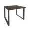 Onix Стол переговорный O.MO-PRG-1.1 Дуб Мали/Металл Антрацит 980*980*750