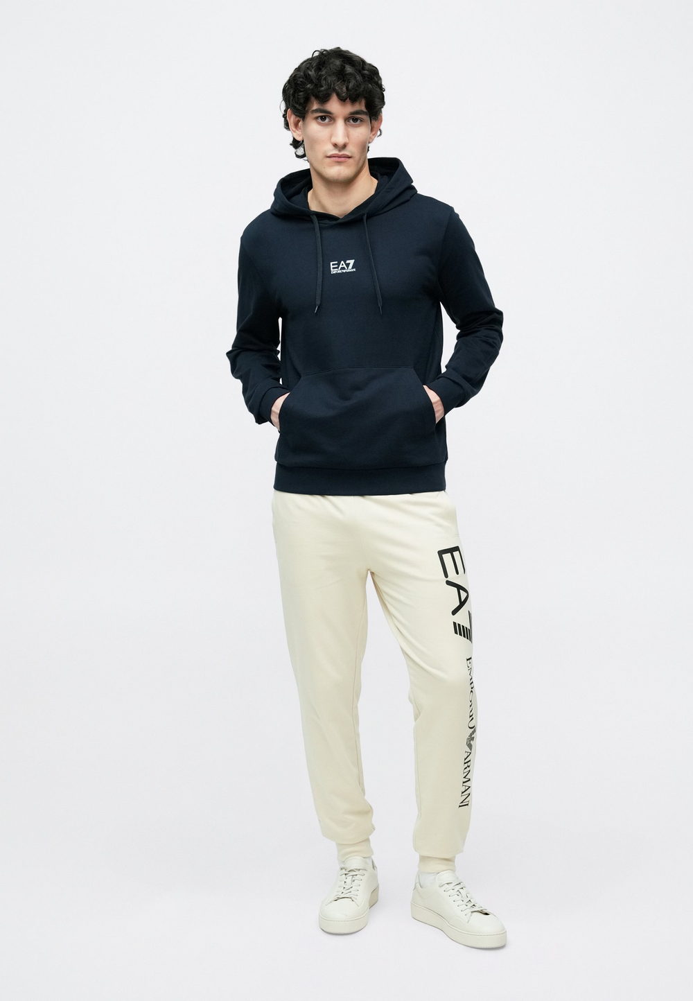 EA7 Emporio Armani UNISEX - Толстовка с капюшоном - Синий