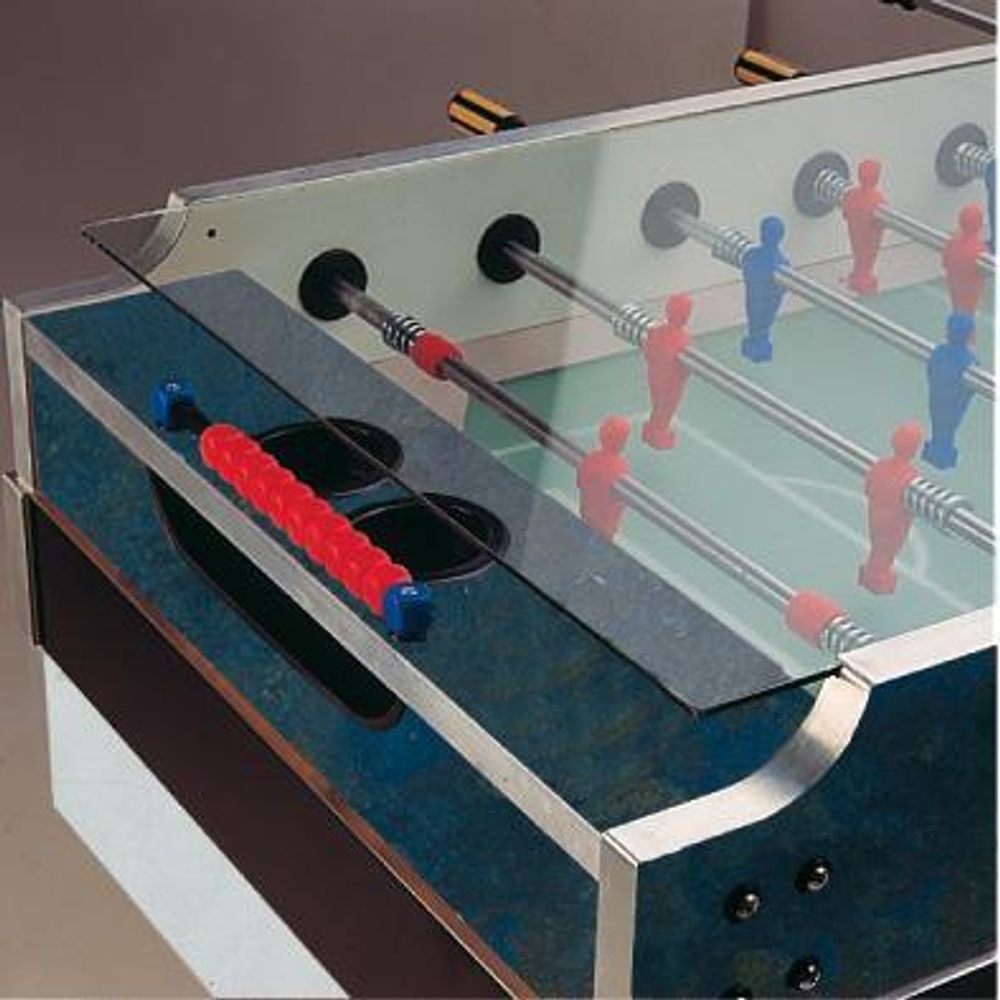 Игровой стол - футбол &quot;Garlando Olympic Outdoor&quot; (137x76x90.5см, синий, жетоноприемник) всепогодный, с защитным корпусом