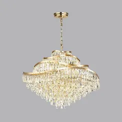 5073/25 HALL (В 2-Х КОРОБКАХ) ODL24 623 золото/прозрачный/металл/хрусталь Люстра E14 25*40W WAYTA