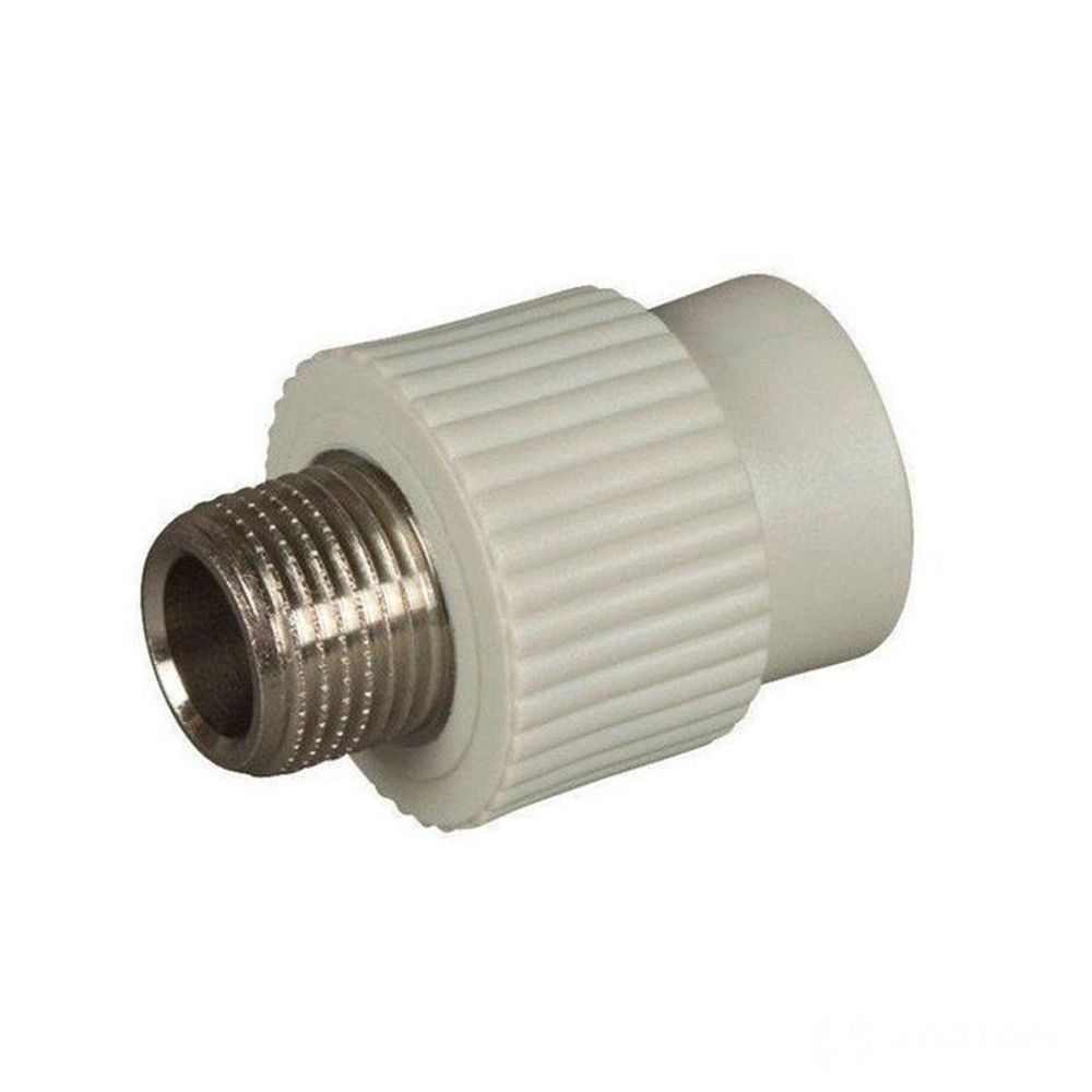 Муфта РР комб. 40*1" нар. серый (Damento)