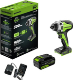 Винтоверт аккумуляторный GREENWORKS GD24ID3 24V, АКБ 4Ач и ЗУ 3802807CUB