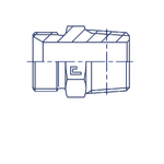 Штуцер FC BSP 3/8 - BSPT 3/8