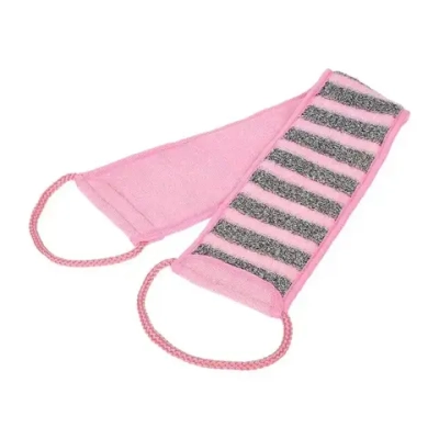 Мочалка Женская лента, 10см (10х74см с ручками), двусторонняя, medium/soft, Банные штуч