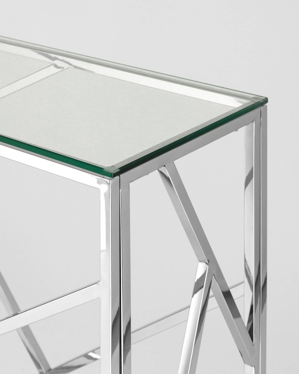 Консоль АРТ ДЕКО 115*30 серебро