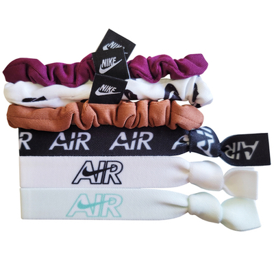 Резинка на голову Nike Ponytail Holders 6Pk - sangria/white/mineral clay