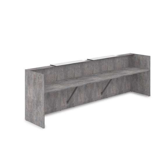 1КР-КЛ.002.1 Комплект Ресепшн с фартуком HPL (3632*750*1149) (с подсветкой)