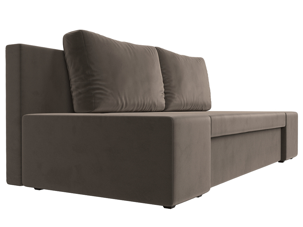 Диван прямой Сан Марко, Коричневый, Велюр, 114012