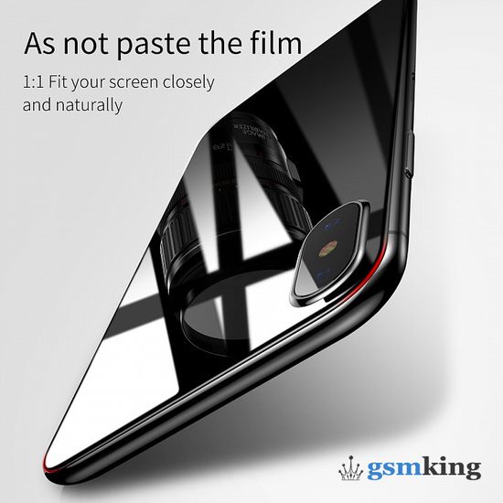 Baseus Glass Film Set (Front film+Back film) For iPhone XS Max (2018) Black SGAPIPH65-TZ01