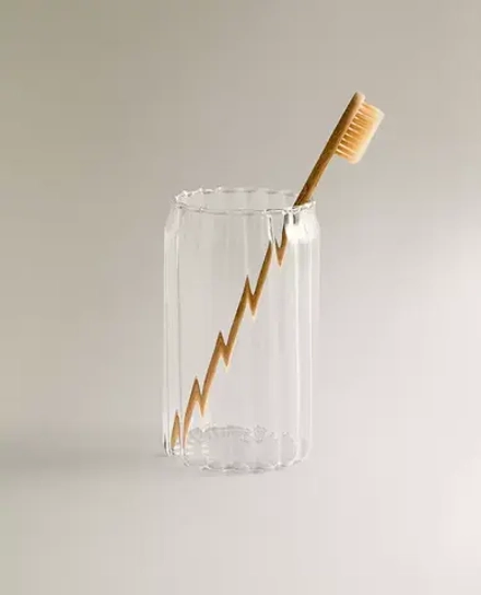ZARA HOME СТАКАН ДЛЯ ЗУБНЫХ ЩЕТОК, ПРОЗРАЧНЫЙ