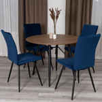 Стул обеденный Monte Carlo TREND, велюр, Blue (синий), 49х51х93 см