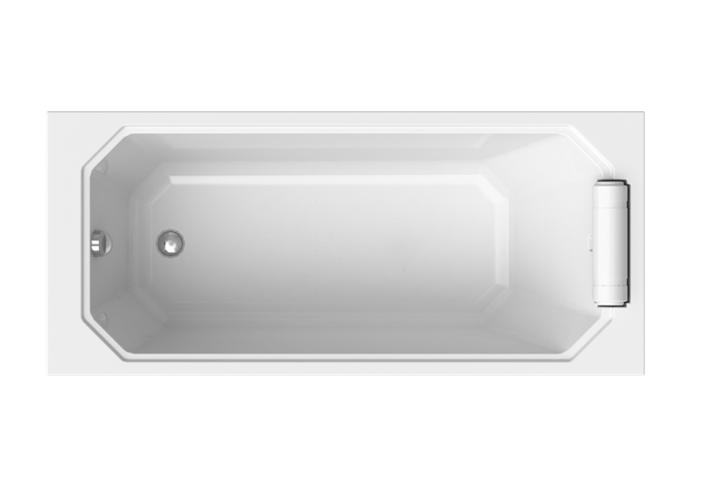 Акриловая ванна УЭЛЬС, 170х75, рама-подставка, подголовник - 1 шт.