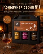Подарочный набор бутылок «Коньячная серия -1»