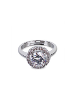 Кольцо "Эшли" цвет - серебро