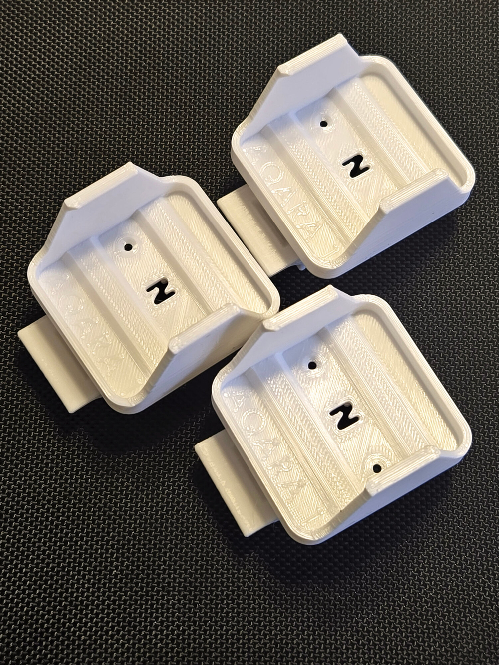 Набор 3 шт. Крепление для одноканального реле Aqara T1 (с нейтралью) на DIN-рейку SSM-U01, 3D печать, белое