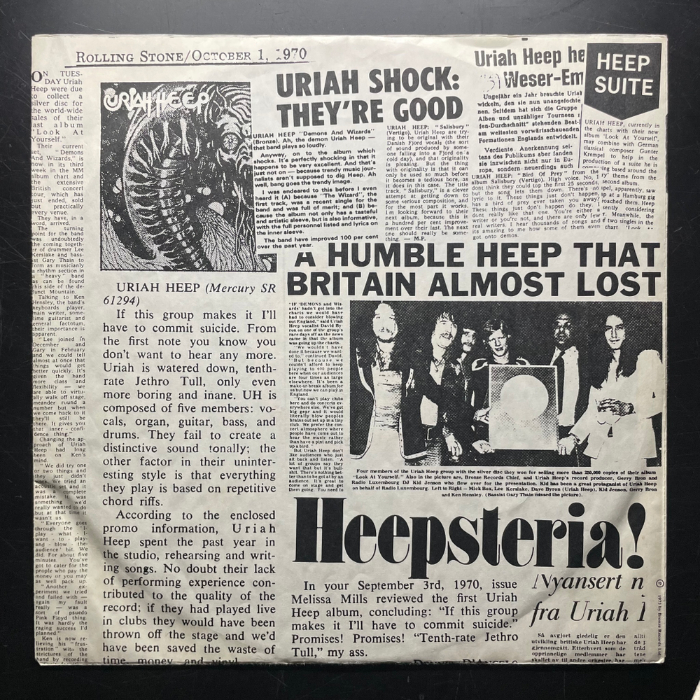 Uriah Heep - Uriah Heep Live 2LP (Германия 1973г.)