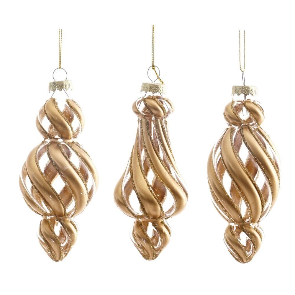 GAEM Украшение новогоднее "Фигурная сосулька", L5,5 W5,5 H13,5 см, 3в.