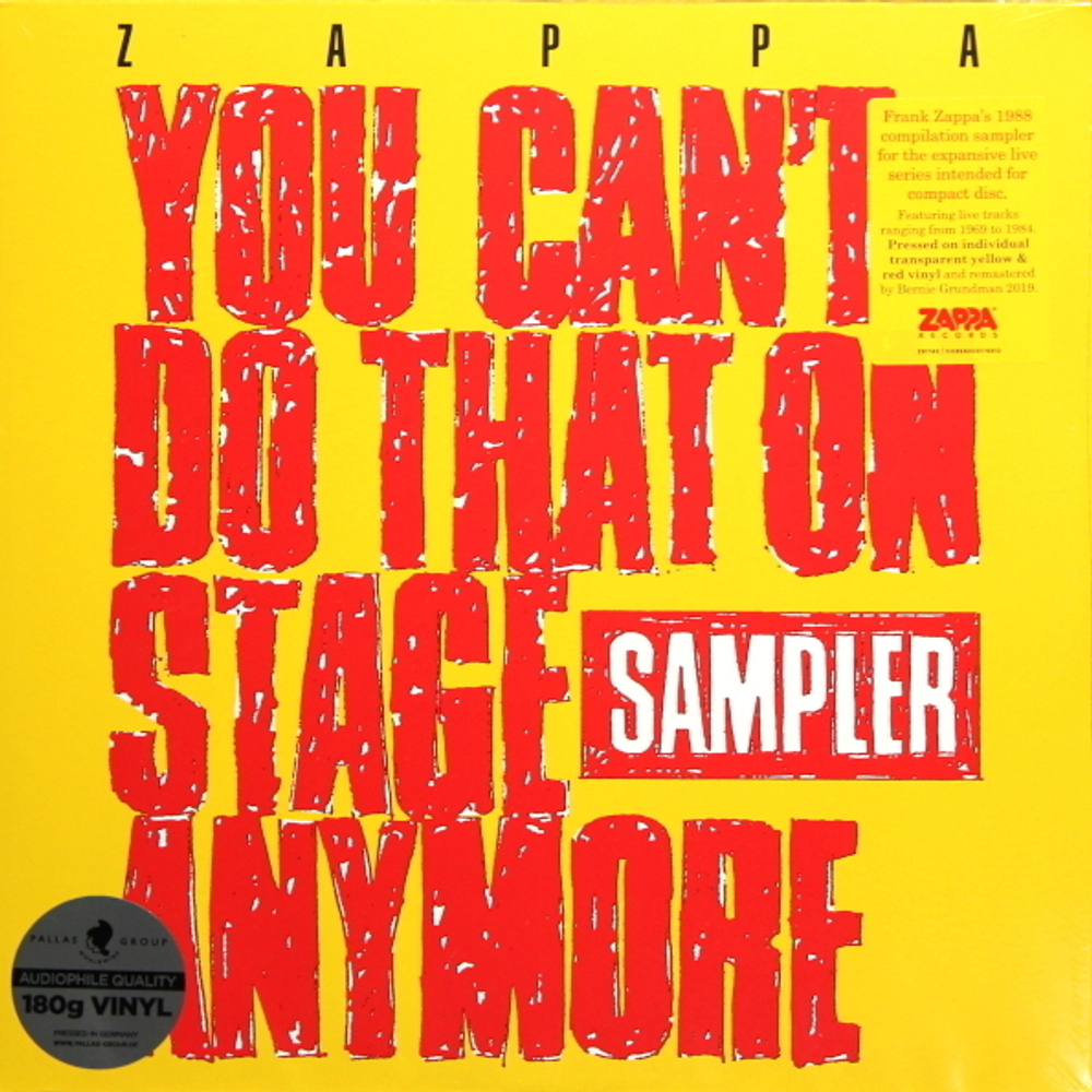 Frank Zappa / You Can’t Do That On Stage Anymore (Sampler)(Coloured Vinyl)(2LP)
