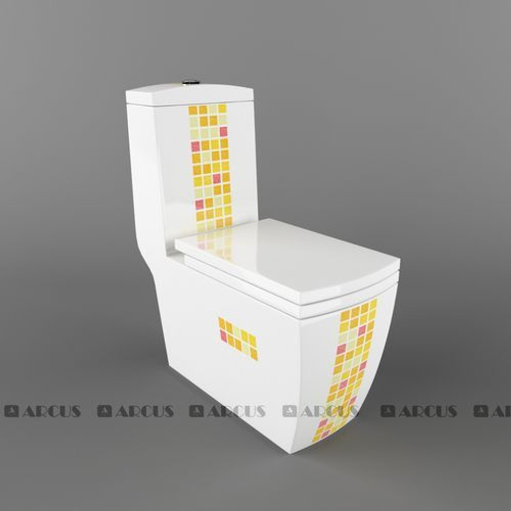 Унитаз-моноблок ARCUS 050 белый мозаика JGMSK