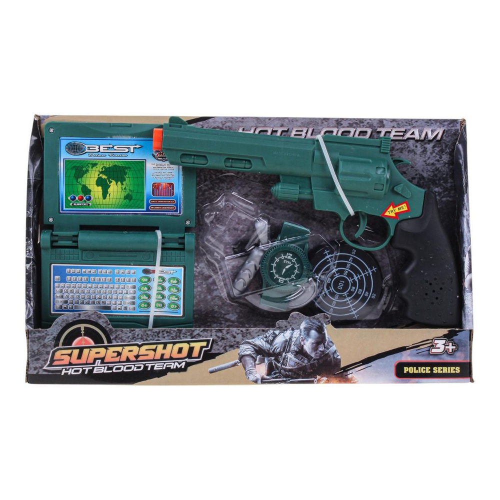 Пистолет на батарейках, коробка 290-19