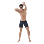 Черные удлиненные трусы-боксеры Classic Match Long Boxer (Размер: M) (Цвет: черный)