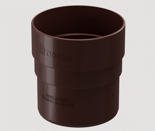 Docke STANDARD Муфта соединительная 80 мм (Темно-коричневый)