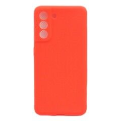 Силиконовый чехол Mat TPU матовый для Samsung Galaxy S21 FE (Красный)