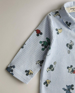 ZARA HOME ДЕТСКИЙ КОМБИНЕЗОН MICKEY & MINNIE ©DISNEY, СИНИЙ